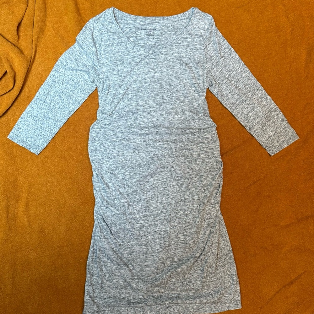 Liz Lange Maternity Heather Gray Long Sleeve Dress